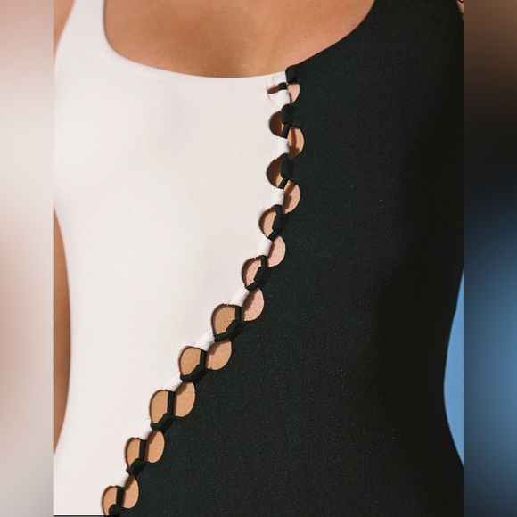 L*Space Solstice Bitsy Cutout Colorblock One-Piece Swimsuit - Picture 6 of 9